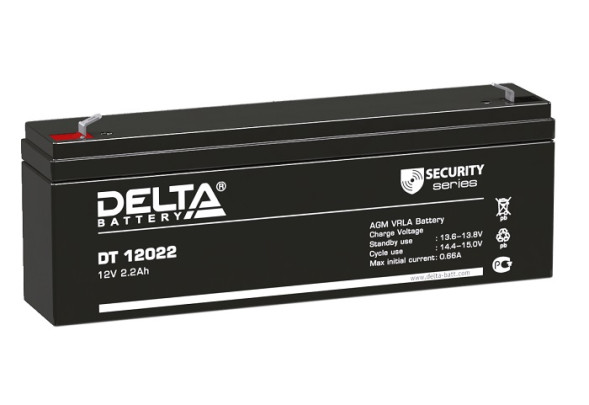 Свинцово-кислотный аккумулятор Delta DT 12022