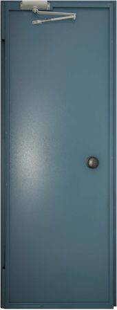 Техническая дверь повышенной прочности с доводчиком