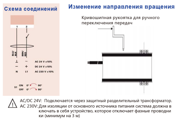 Клапан противопожарный комбинированный КОД-1М KRAFTMANN 4005-N-230s AC100-240V-50-60Hz 6VA