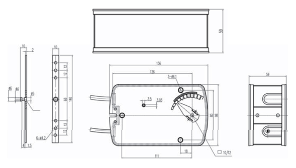Клапан противопожарный комбинированный КОД-1М KRAFTMANN 4005-N-230s AC100-240V-50-60Hz 6VA