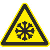 Знак W17 Осторожно холод (пленка 200х200 мм)