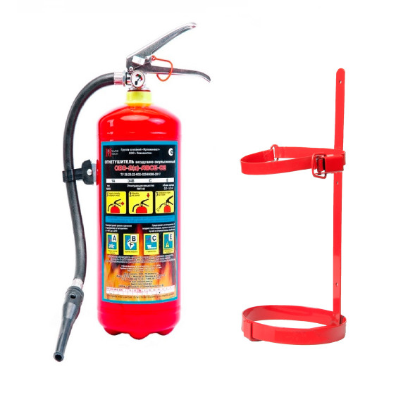 Комплект огнетушитель ОВЭ-2 летний + кронштейн ТВ2