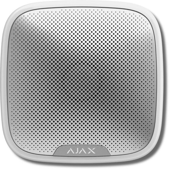 Оповещатель свето-звуковой радиоканальный Ajax StreetSiren (white)