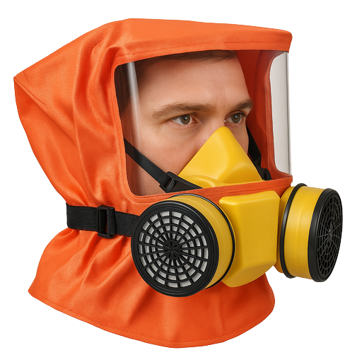 Универсальный фильтрующий малогабаритный самоспасатель (УФМС) «Шанс» -Е (фильтры ФСЭ-С) п/м