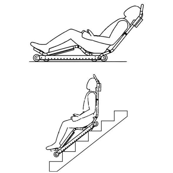 Эвакуационное лестничное кресло Самоспас (ЭЛКС-Л, эвакуация лежа)