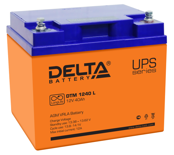Батарея аккумуляторная DTM 1240L DELTA