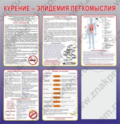 Плакаты Курение- эпидемия легкомыслия