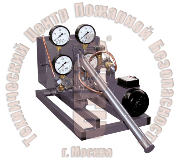 Установка для гидроиспытаний корпусов баллонов ручного действия на все типы баллонов УГИ-1н-2