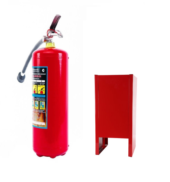 Комплект огнетушитель ОВЭ-4 летний + подставка П-15