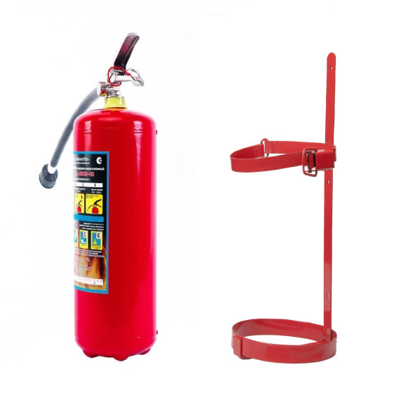Комплект огнетушитель ОВЭ-4 летний + кронштейн ТВ4
