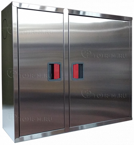 Шкаф пожарный из нержавеющей стали ШПК-315 НЗ (навесной закрытый)