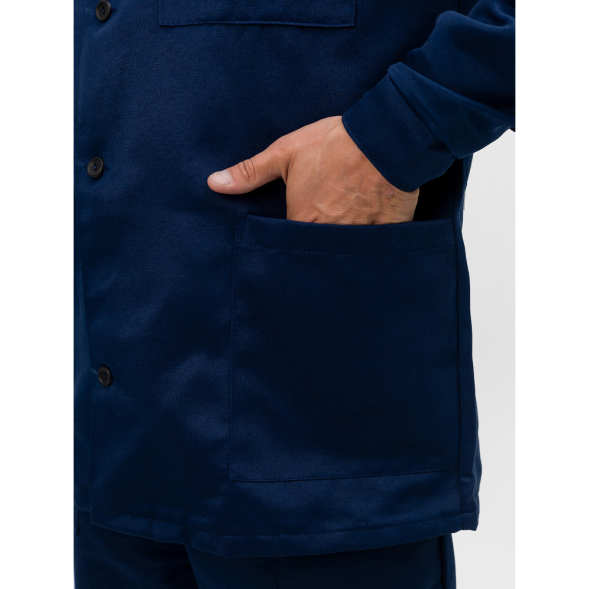 Мужской летний рабочий костюм из смесовой ткани с усилением, курткой и брюками