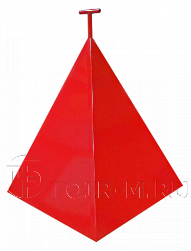 Пирамида для гидранта пожарного средняя (500х500х800)