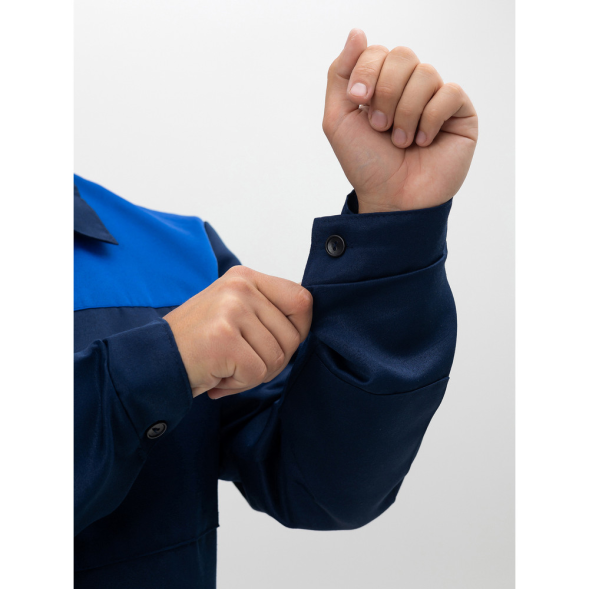 Мужской летний рабочий костюм из ткани саржа с курткой и брюками