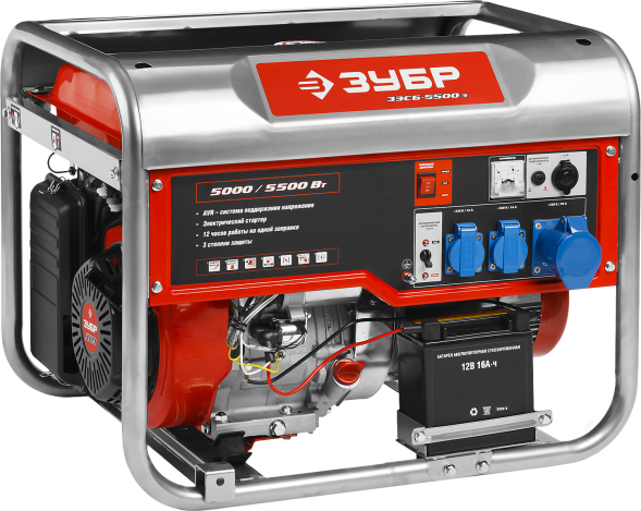 Генератор бензиновый ЗЭСБ-5500-Э