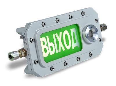 Оповещатель охранно-пожарный свето-звуковой взрывозащищённый (табло) ТСЗВ-Exd-А-Прометей 12-36В AC/DC ВЫХОД