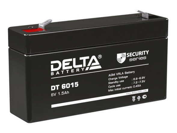 Свинцово-кислотный аккумулятор Delta DT 6015