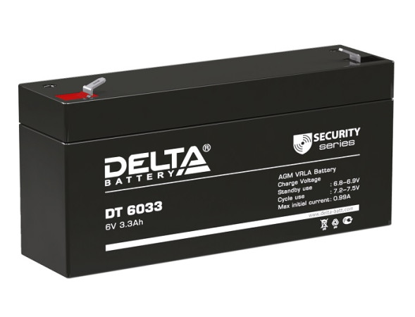 Свинцово-кислотный аккумулятор Delta DT 6033 (125)