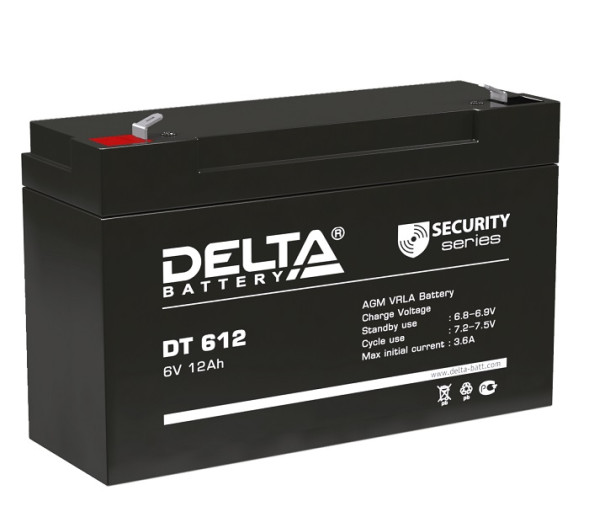 Свинцово-кислотный аккумулятор Delta DT 612